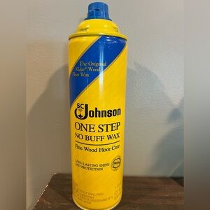 SC Johnson One Step No Buff Wax Fine Wood Floor Care 22 fl oz actual wt 9.7 Oz